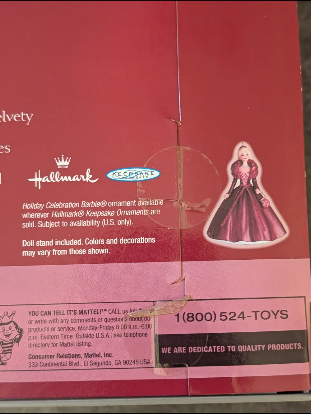 Barbie Holiday Celebration Special Edition Doll - Burgundy